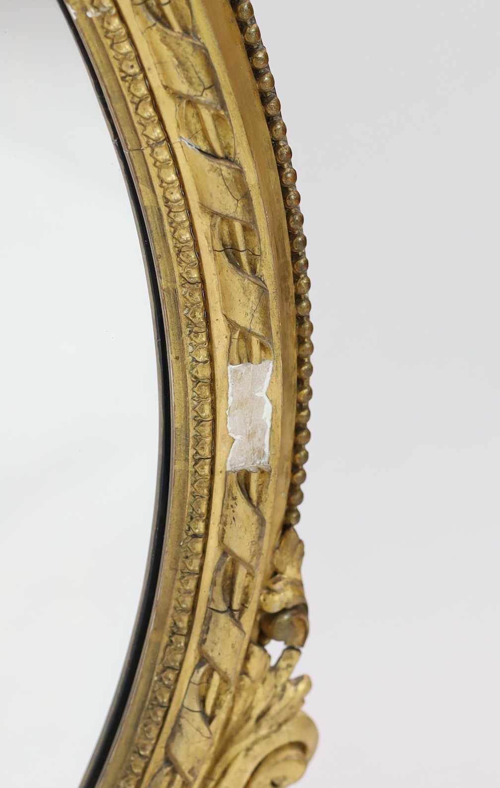 A Victorian giltwood and gesso overmantel mirror, width 176cm height 122cm
